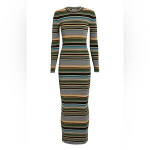Ronny Kobo Tilda Striped Maxi Dress | Small